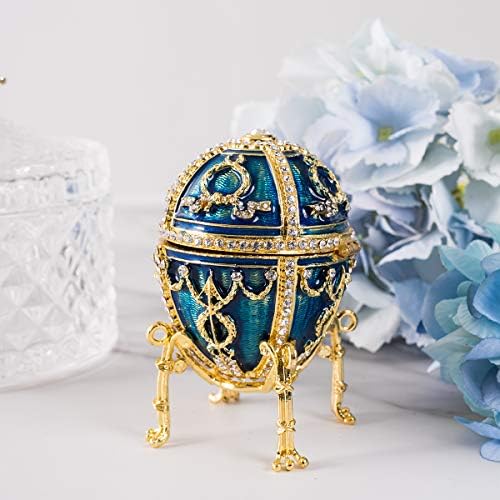 Longsheng - od 2001. - Box Blue Egg Trinet Ručno obojene kolekcionarske figurice držač prstena poklon bokse