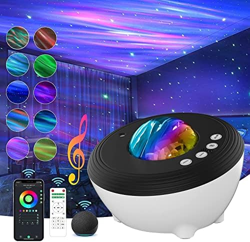 Zvjezdani projektor, noćno svjetlo-projektor za spavaću sobu s daljinskim upravljačem, bijelim šumom, timerom i glazbenim zvučnikom