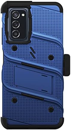 Zizo Bolt Bundle za futrolu Galaxy A03s sa zaštitnikom zaslona zaslon kockice - plava
