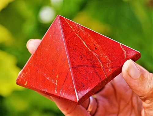 Polirana prirodna crvena jasper kristalna zacjeljivanje metafizički kamen isklesan egipat piramida meditacija sveta feng shui aura