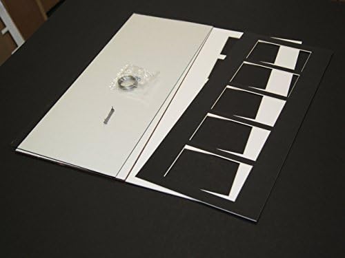 Kreativno pismo Umjetni kolaž 14-4x6 Otvaranje modernog crne slike s muzejskim smolama i 10x48 Bijela prostirka