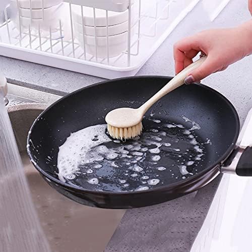 Myyem s dugim rukom viseće kuhinjske četkice za pranje četkica štednjak stol za čišćenje četkice za pranje lončaca dekontaminacija