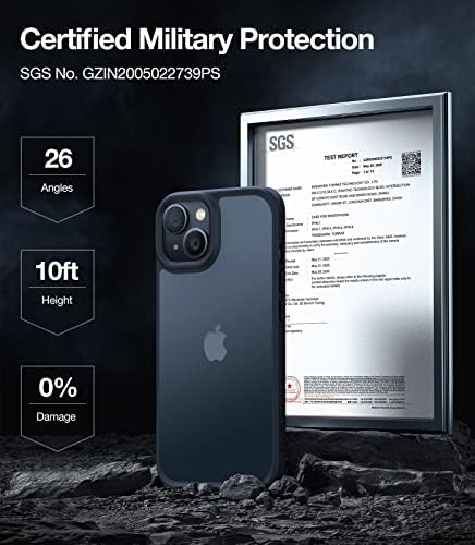 Torras ???? ???????? Otkrivanje udaraca za iPhone 14 slučaj [10ft vojna zaštita od kapljice] [Elegant Premium Touch] Slučaj za iPhone