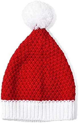 SUNTRADE Žene muškarci pleteni beanie zima crveni i bijeli šeširi Beanie topla gusta skijaška kapka za Božić