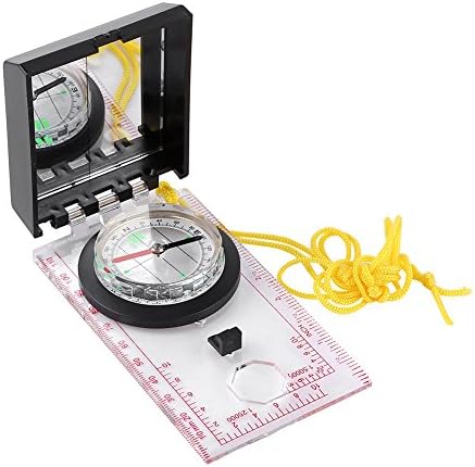 Kompas za vojno viđenje, multifunkcionalni profesionalni kompas, planinarski navigacijski ogledalo kompas s ogledalom i mapiranjem