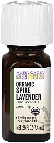 Aura cacia certificirana organski čisti esencijalno ulje lavande | 0,25 fl. oz. | Lavandula latifolia