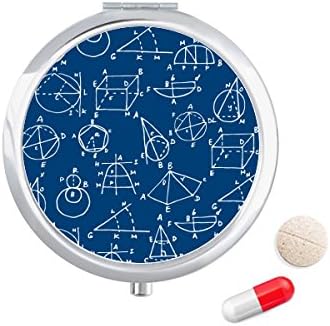 Kutna geometrijska matematička znanost kutija za tablete džepna kutija za pohranu lijekova spremnik za doziranje