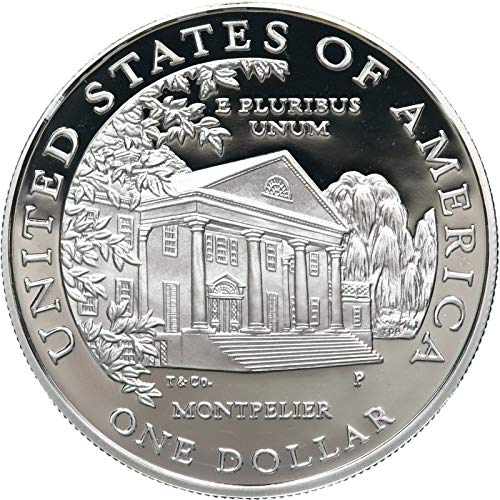1999. P Dolley Madison Commemorative Silver Dollar - Dizajnirao Tiffany - Gem Proof Deep Cameo DCAM US MINT
