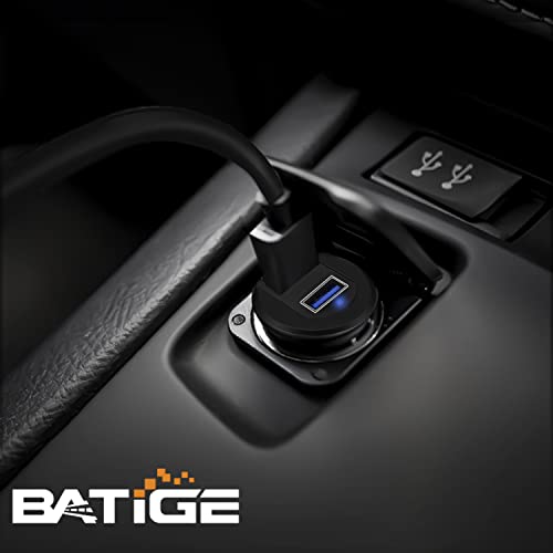 Batige 2 paket legura s dvostrukim portom USB 3.0 Nadzorna ploča za nosač automobila, mužjaka do ženke s LED indikatorom za produženje