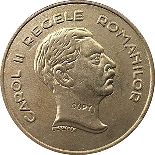 Izazov novčića 1939. Rumunjska 100 lei kopiraj zlatnici 35 mm Kopiranje ukrasa Zbirke kolekcije novčića