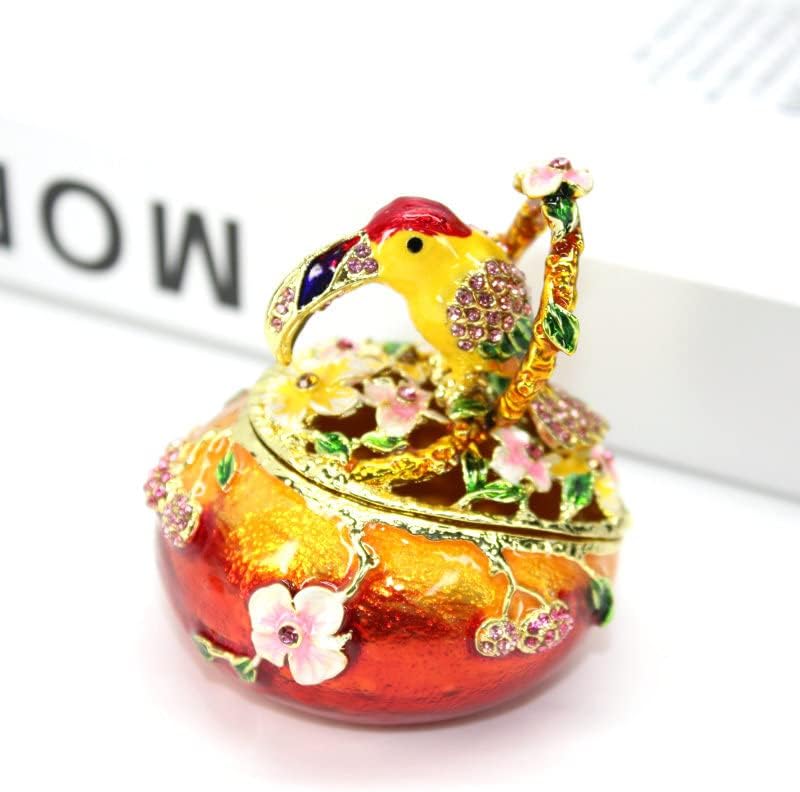 Emajla cvjetna košarica kutija kreativna kuća opremanje male glave za poklon legure
