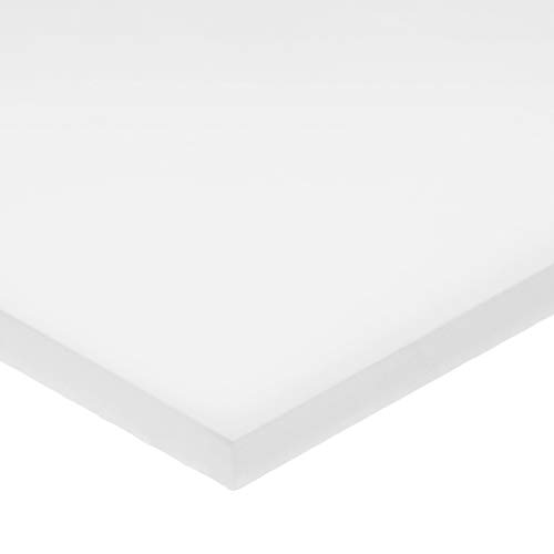 USA brtvljenje Bulk-PS-AC-916 Bijeli acetalni plastični list s lse akrilnim ljepilom, 1/8 visina, 12 širina, 24 duljina