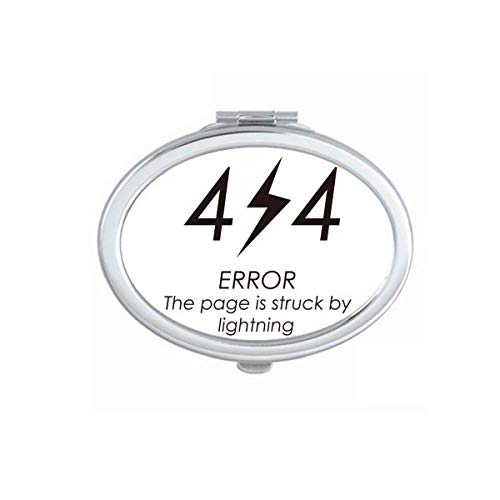 Programer 404 Stranica za pogreške ogledalo prijenosna šminka ručna šminka dvostruke bočne naočale