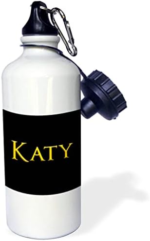 3droz Katie je cool djevojačko ime za bebu u SAD-u. Poklon šarm žuto na crno - boce s vodom