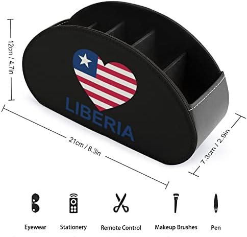 LJUBAV LIBERIA LIBERIJA KOŽNA DECIOLOTE VODONA SA 5 odjeljaka Office Storage Box Desktop Ladica