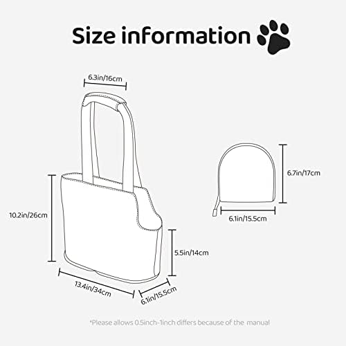 Mekana reverzibilna putna torba za kućne ljubimce u vintage stilu s repom sirene prijenosna mala torbica za pse / mačke