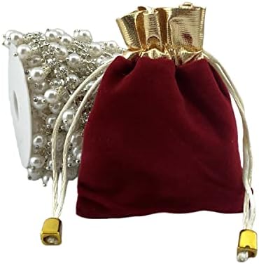 Palmhomee Pack od 12 baršunastih vrećica za vuču poklon vrećica Velvet torbica za nakit za vjenčanje i zabavu
