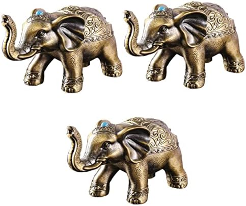 Artibetter 3PCS Smoker kreativni metalni unutarnji držač Ukrasni poklopac slon u obliku popločanog dijela u obliku ureda u obliku popločanog