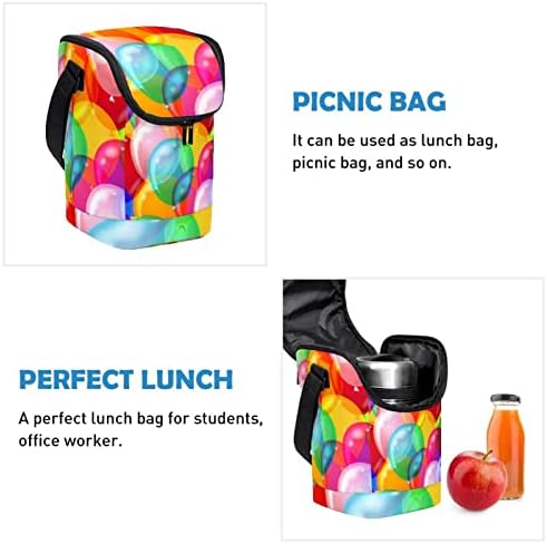 Šarene torbe za ručak s balonom s patentnim zatvaračem, kutija za ručak za muškarce i žene, prijenosne torbe za pohranu za ručak