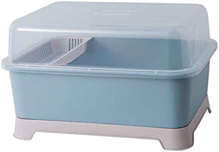 Gfdfd plavi stalak za jelo - jela za odvod stalka za odvod kuhinjske posude za odvod stalak za spremište kutije za kućanstvo plastično