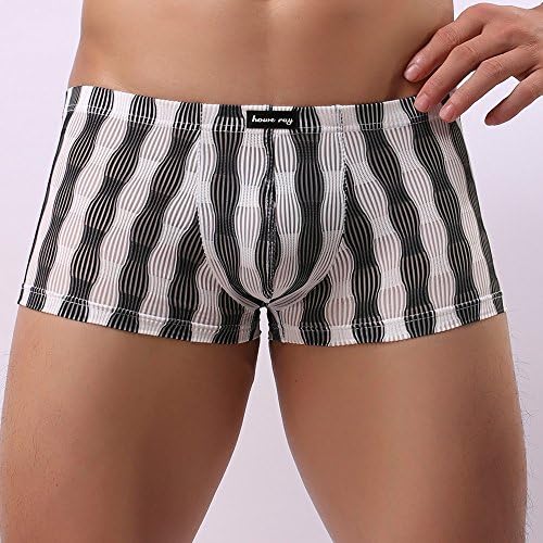 BMISEGM bokser kratke hlače za muškarce spakiraju seksi prozračnu noćnu odjeću Underpant Donje rublje za spavanje muškaraca udobne