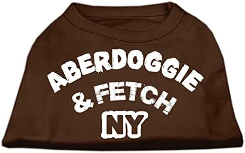 Mirage Pet Products 20-inčne majice Aberdoggie New York Screenprint, 3x velike, smaragdno zelene