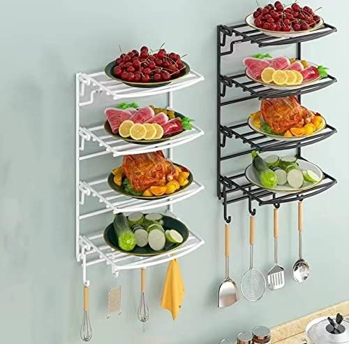Kuhinjski sklopivi stalak za skladištenje hrane s rupom, četveroslojni viseći voćni i povrće za pripremu ploča s pločama s višenamjenskim