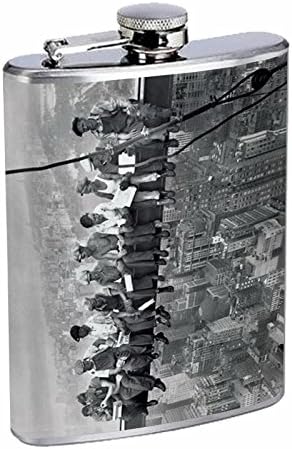 Savršenstvo u stilu tikvice od nehrđajućeg čelika 8 oz Vintage plakat od $ 006 ručak na njujorškom neboderu