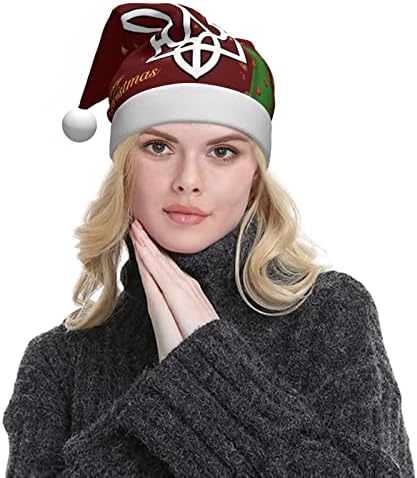 Nacionalni simboli Ukrajine smiješni plišani šešir Djeda Božićnjaka za odrasle Božićni šešir za žene i muškarce Božićni blagdanski