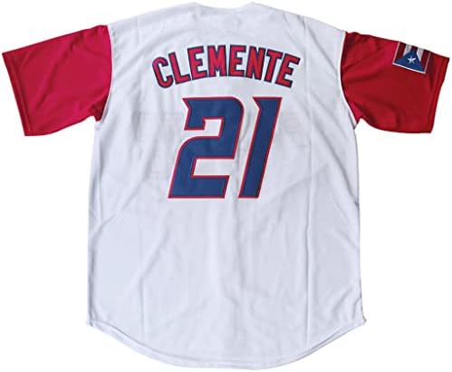 Kekambas 21 Roberto Clemente Puerto Rico World Game Classic Muški bejzbol dres ušiven