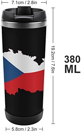 Češka karata za kavu Putnice šalice kave s poklopcem izolirane šalice od nehrđajućeg čelika dvostruka zidna boca