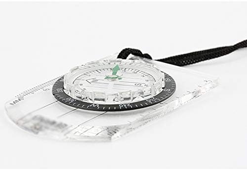 XJJZS fini navigacijski kompas, vanjski kompas za čitanje karata, lagana mapa vladara, orijenting kompas za preživljavanje ili planinarenje