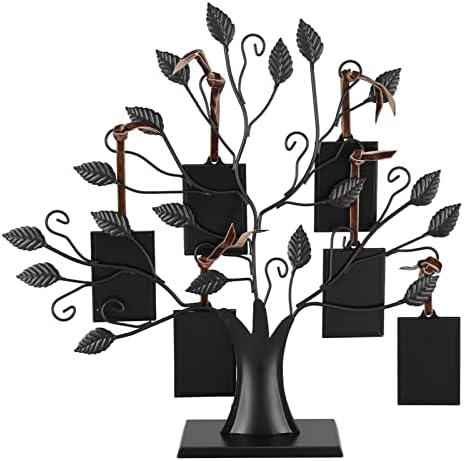 Okvir za slike X-Go obiteljskog stabla sa 6/12 visećih fotografija, Black Metal Stol Tablica gornja fotografija ukras okvira za kućni