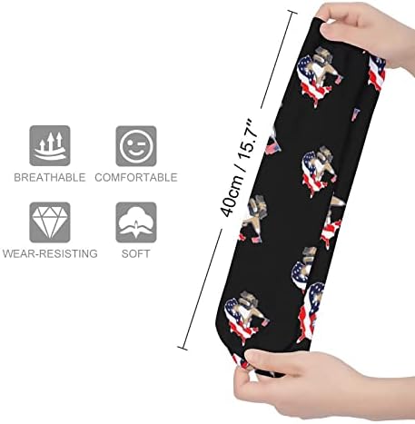 WeedKeycat Smiješni francuski buldog udubljeni debele čarape Novost smiješna tiska grafički casual topli čarape za zimu