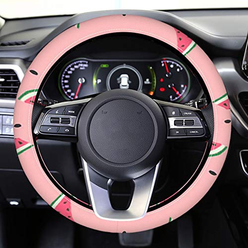 Crtani uzorak ružičastih komada lubenice s uzorkom Od 3 inča - uzorak 2 u 1 poklopac upravljača automobila univerzalni komplet, pogodan