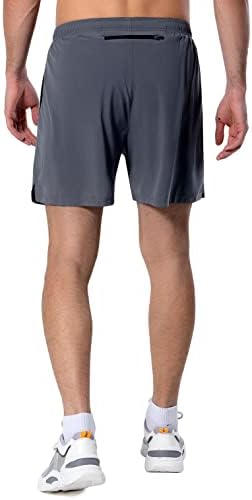 Muške 5 -inčne kratke kratke hlače lagane atletske vježbe teretane kratke hlače s džepovima s patentnim zatvaračem