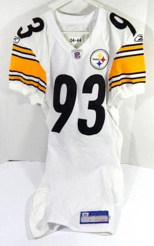 2004. Pittsburgh Steelers Rodney Bailey 93 Igra izdana White Jersey 44 DP48935 - Nepotpisana NFL igra korištena dresova