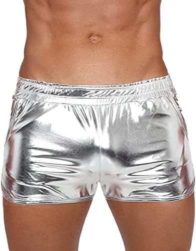 Gary Majdell Sport Muški tekući metalik aktivni brz suhe kratke hlače s džepovima za teretanu ili klupsku odjeću