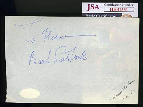 Basil Rathbone iz 1954. potpisao je autogram na stranici albuma