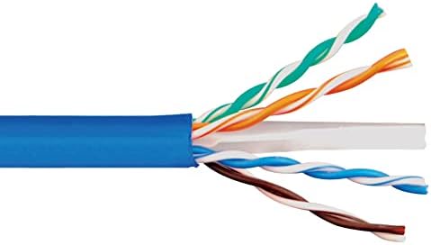 ICC 600MHz Cat6e Bulk kabel s 23 AWG UTP Čvrstih žica, CMR jakna u kutiji za povlačenje, 1000 stopa, plava