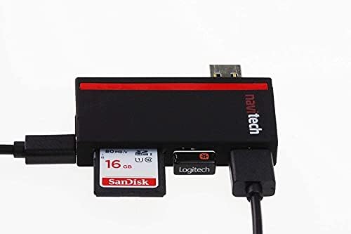 Navitech 2 u 1 prijenosnom računalu/tabletu USB 3.0/2.0 Hub adapter/mikro USB ulaz sa SD/Micro SD karticom čitača kompatibilan s Asus