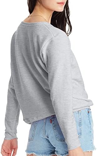HANES ženska majica s posadama, Ecosmart Fleece ženska majica pulover, dukserica za žene
