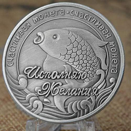 Russia Lucky Coin Koi Fish Commemorative Coins Suvenir Pokloni