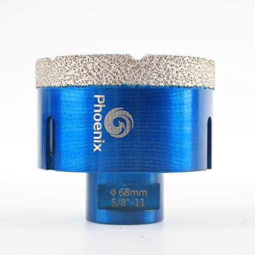 Raizi Diamond Core Bušilice za bušenje 2-3/4 inča vakuumska rupa pila 68 mm za porculanski keramictile mramorna opeka