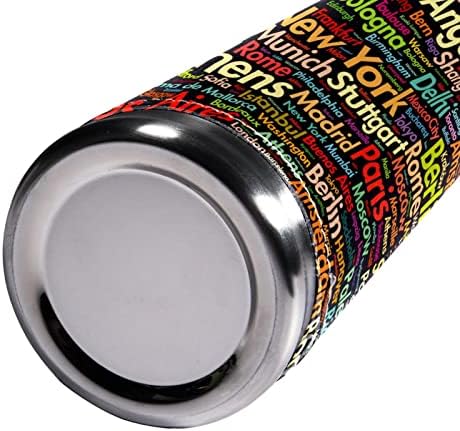 SDFSDFSD 17 OZ Vakuum izolirana boca od nehrđajućeg čelika Sportska kava za kavu Putnika tikvica omotana koža omotana BPA besplatno,