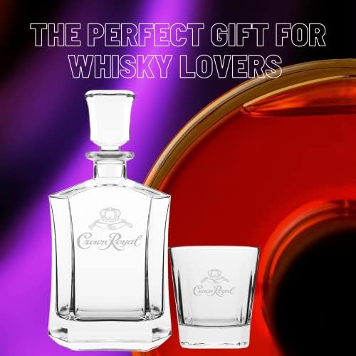 Dekanter za viski br Pokloni za muškarce u kompletu s 2 čaše za piće / set dekantera za viski za muškarce i žene | kompatibilan