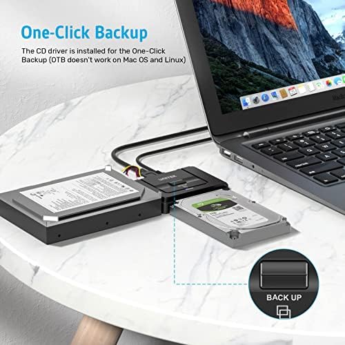 Unitek [Bundle] USB 3.0 TO IDE i SATA Converter Converter Vanjski adapter za tvrdi disk i USB C SD čitač kartice