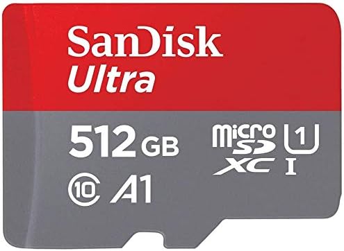 Micro SD kartica SanDisk Ultra 512 GB za telefon LG Radi sa mobilnim telefonima LG K71, LG K22, LG Wing, UHS-1 u paketu s 1 uređaj