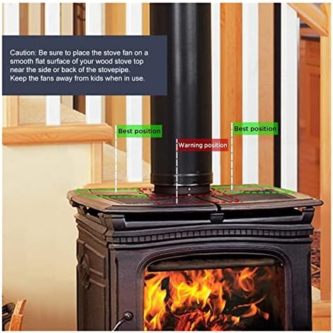 * 4-ventilator peći na toplinski pogon termodinamički ventilatori za kamin s plamenikom na drva tiha ekološka raspodjela topline