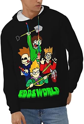 Pankooclub anime manga eddsworld hoodie muški casual vrhovi dugih rukava dukserice pulover s kapuljačom